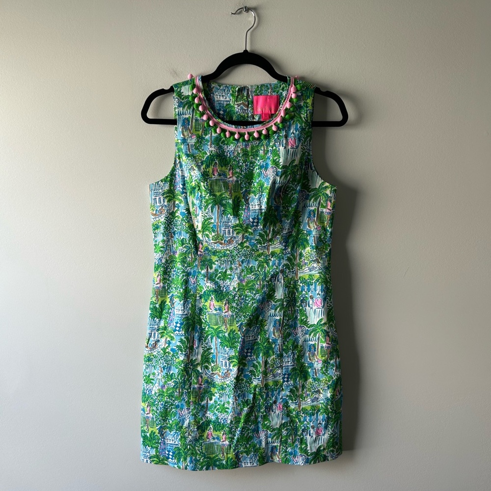 Lilly Pulitzer Mila Stretch Shift dress in Sprout Green